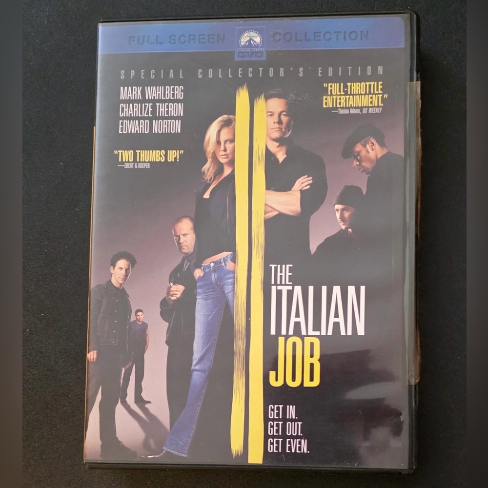 The Italian Job (DVD, 2003) Mark Wahlberg Charlize Theron Edward Norton